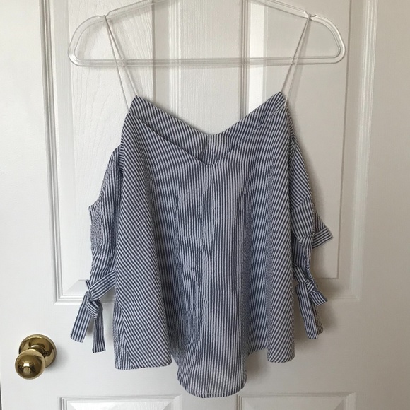 UO "Kimchi blue" striped off-the-shoulder tank XS - Picture 5 of 7